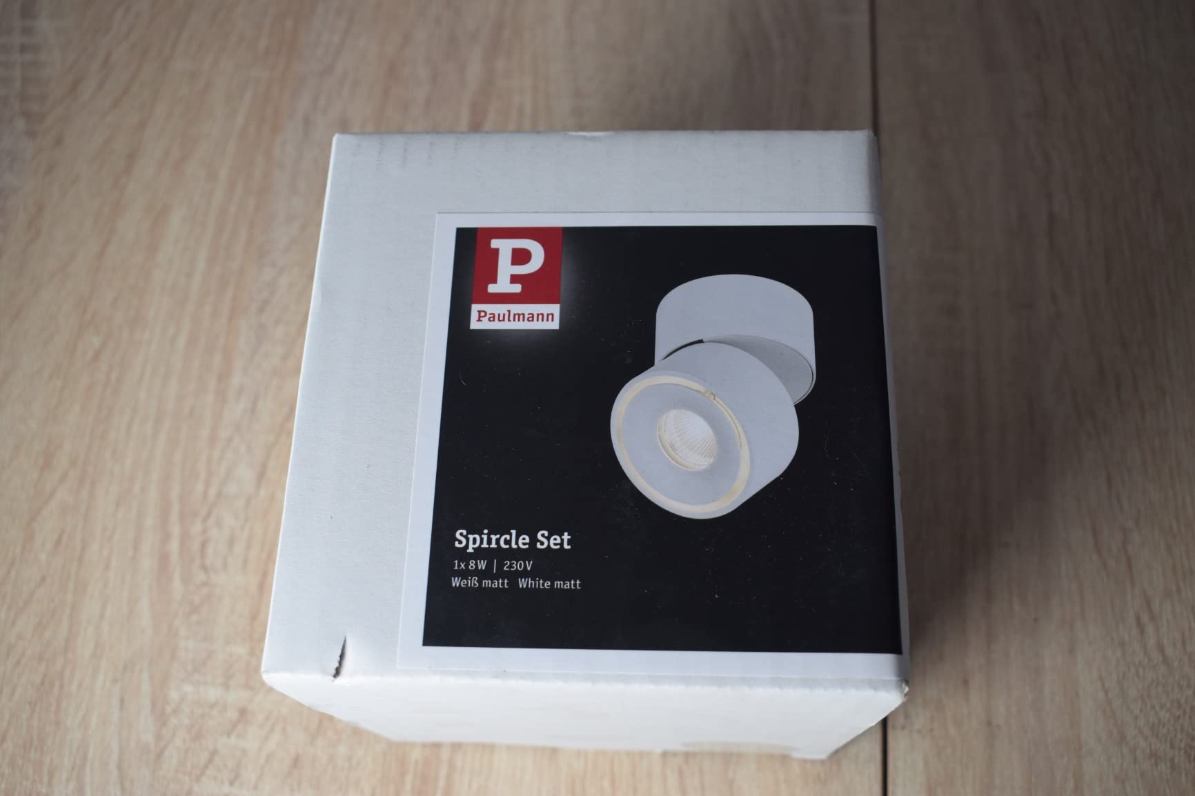 Paulmann Spircle 93372 LED Einbauleuchte Weiß Matt 3000K 8W