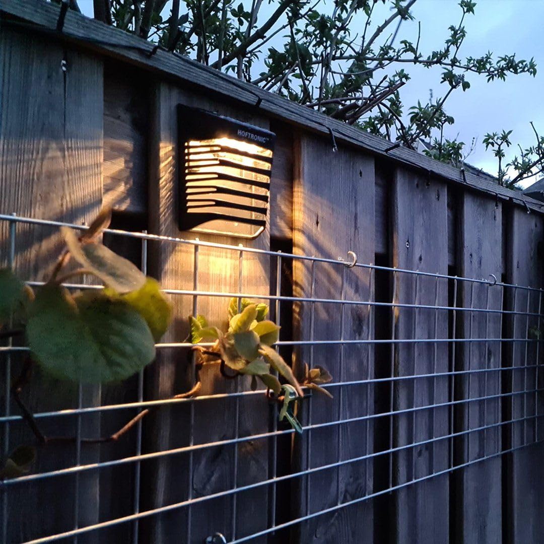 Hoftronic Dono Solar Wandleuchte 4er Set Warmweiß