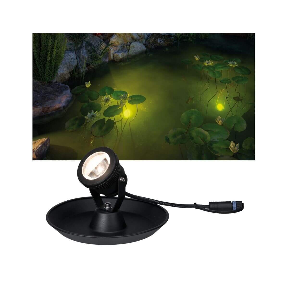 Paulmann Plug & Shine 94209 Teichleuchte IP68 schwarz