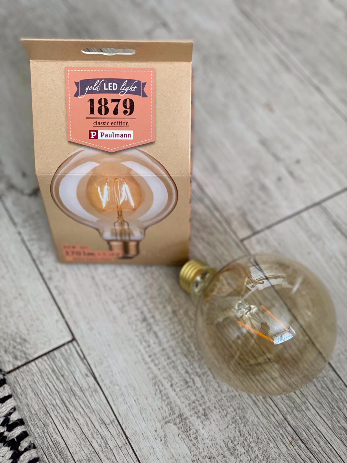 Paulmann 28399 Vintage LED Globe 95 E27 Gold 1700K 170lm