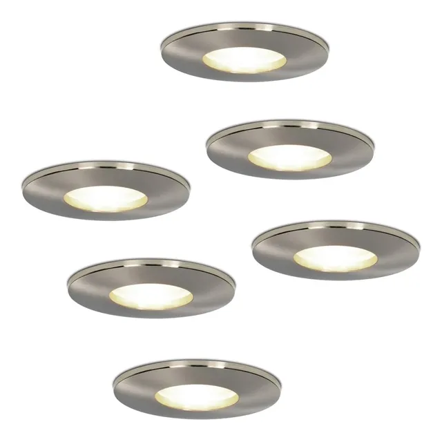 Hoftronic Vegas Einbaustrahler 6er Set 4000K neutralweiß IP44