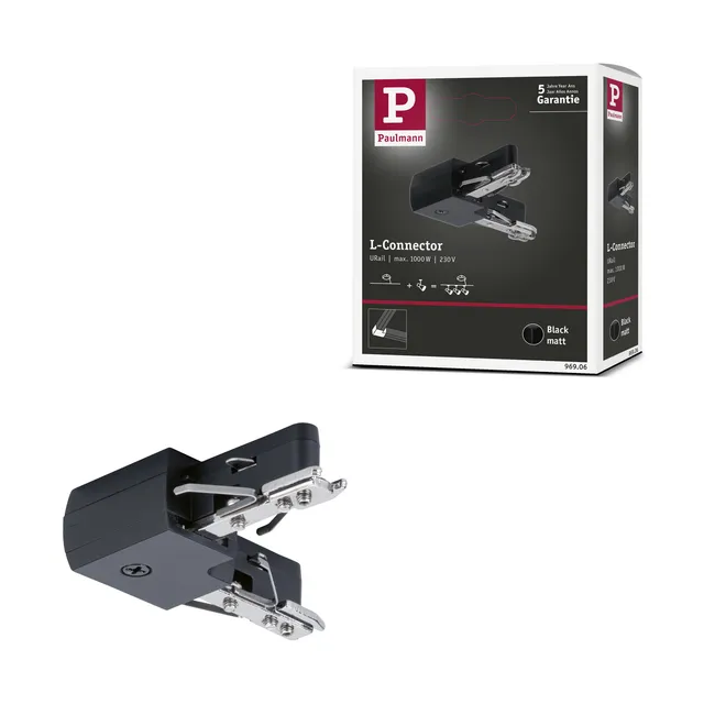 Paulmann URail 96906 Verbinder L-Stück schwarz matt