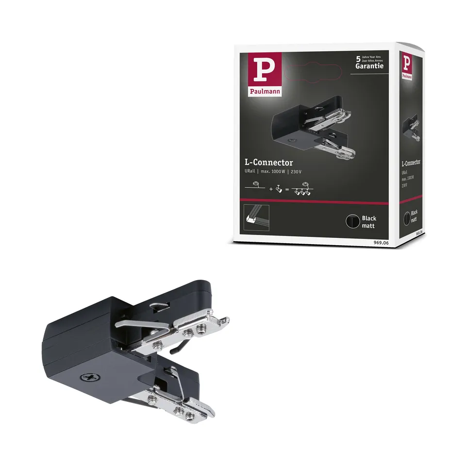 Paulmann URail 96906 Verbinder L-Stück schwarz matt
