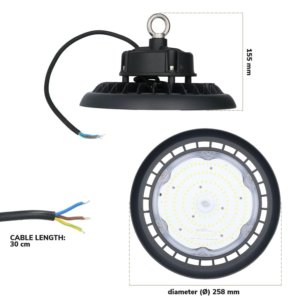 Hoftronic UFO High Bay Hallenstrahler 100W 4000K