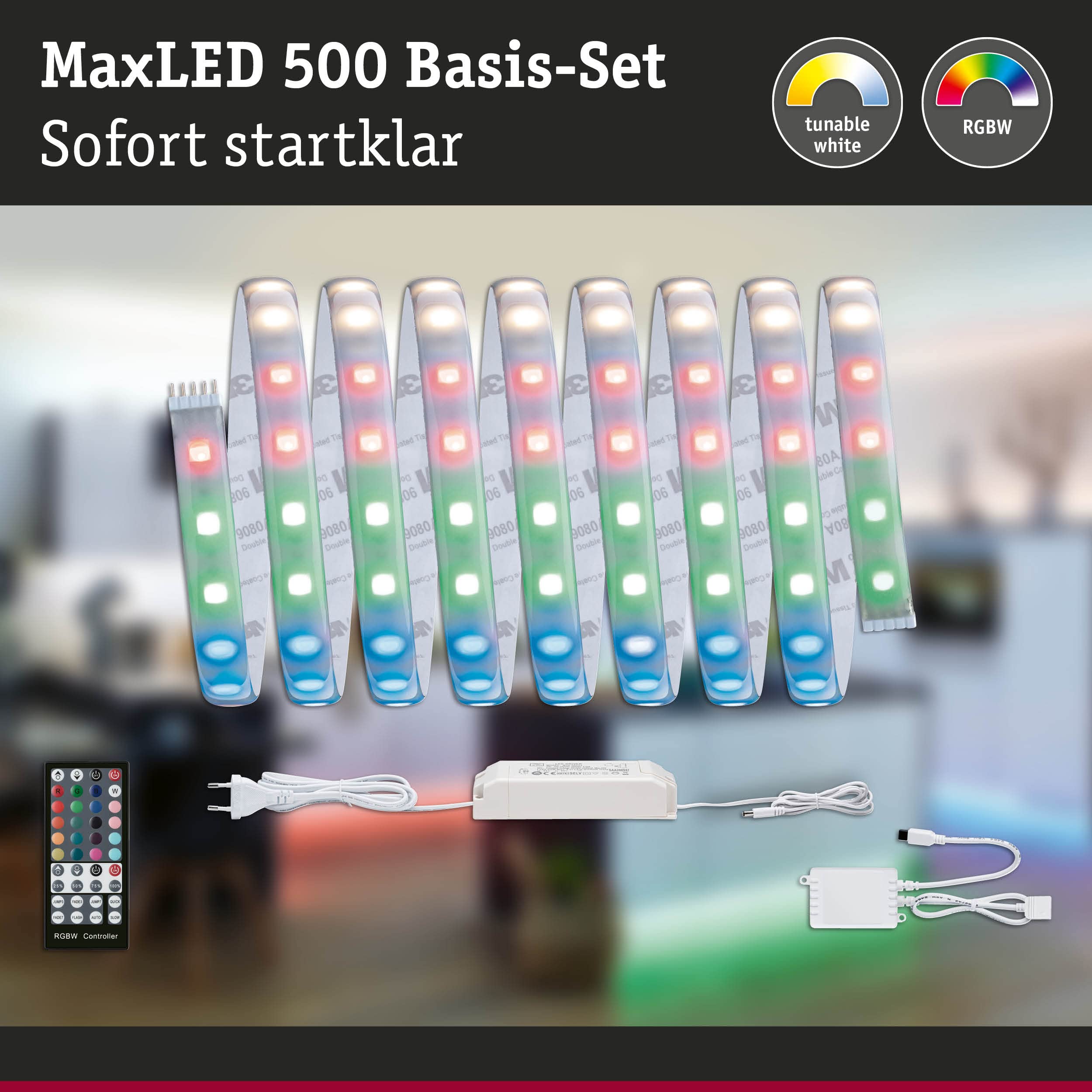 Paulmann MaxLED RGBW Basisset LED-Strip 3m beschichtet