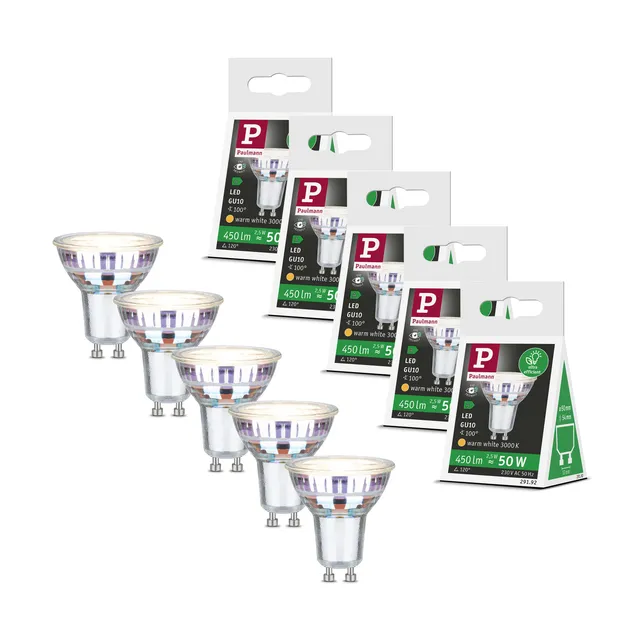 Paulmann 5283 Efficient-Line LED Reflektor GU10 5er warmweiß