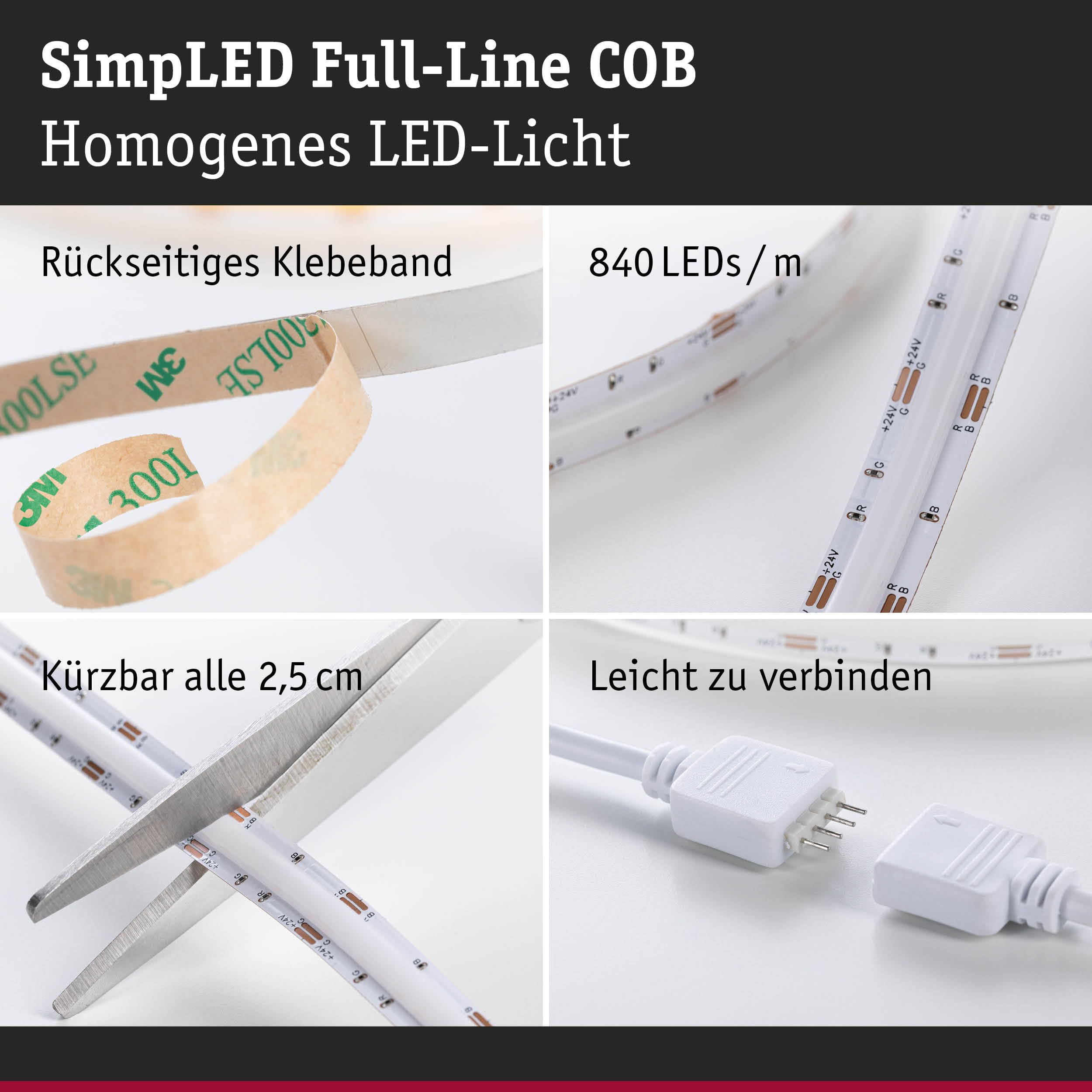 Paulmann SimpLED Full-Line 79570 LED Strip 7,5m RGB COB