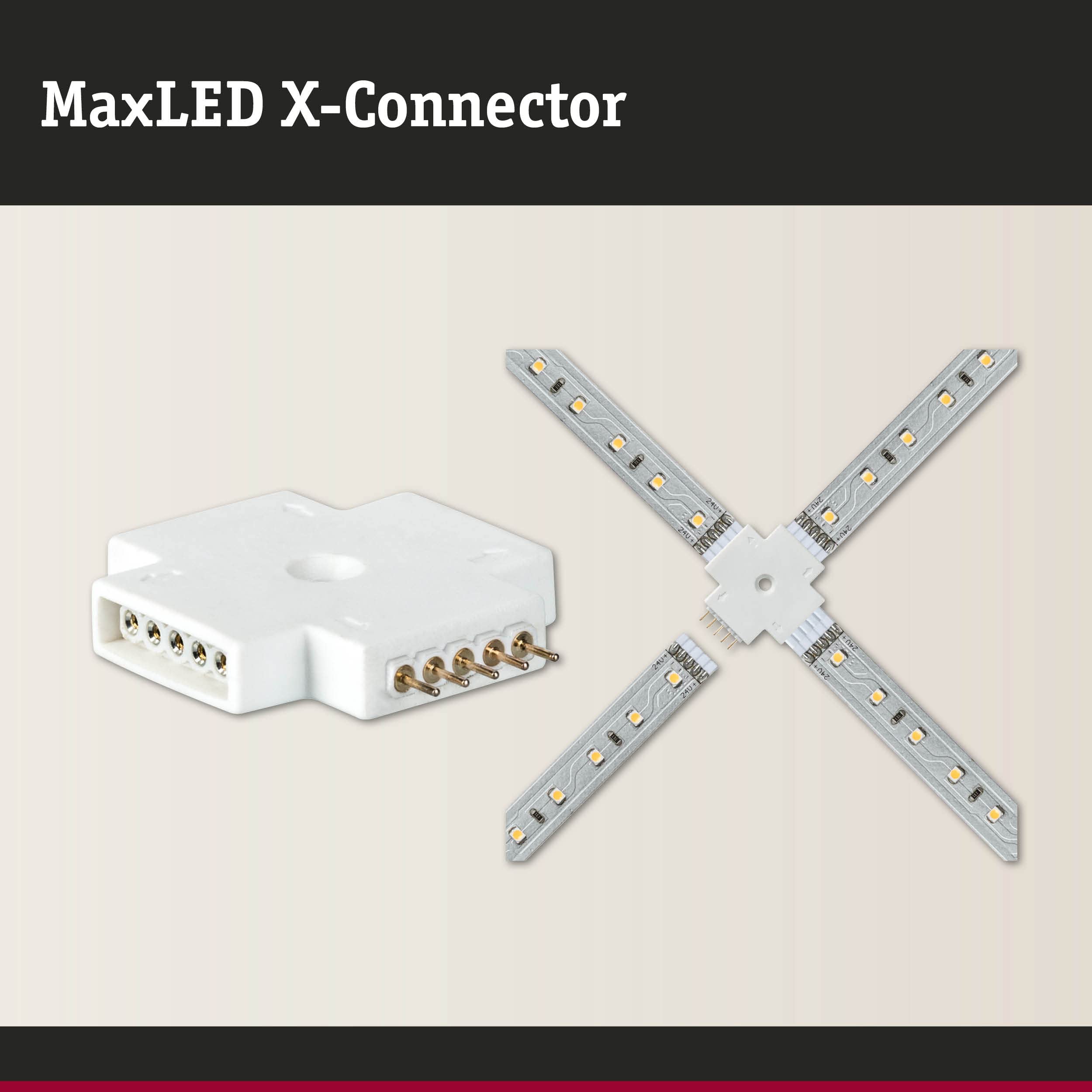 Paulmann MaxLED 70617 X-Verbinder LED Strip Zubehör Weiß