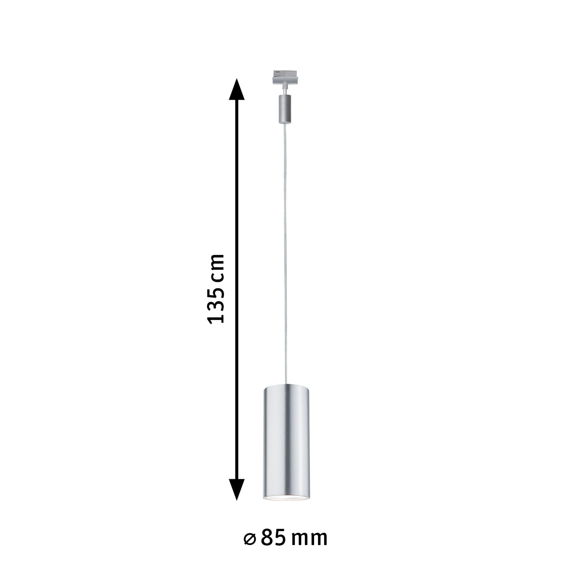 Paulmann URail Barrel 951.77 Schienenleuchte Chrom matt 6W LED