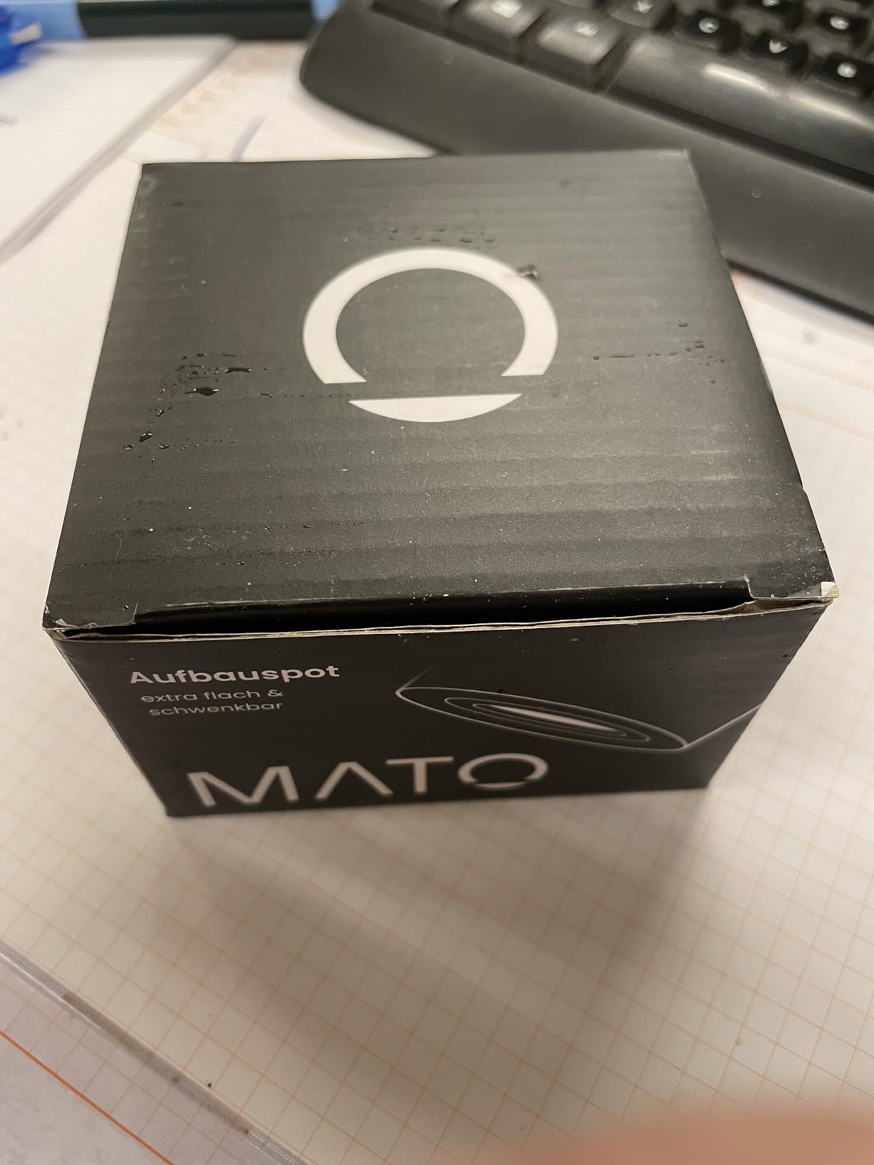 MATO Aufbaustrahler Decken-Spot schwarz schwenkbar 1 Stk