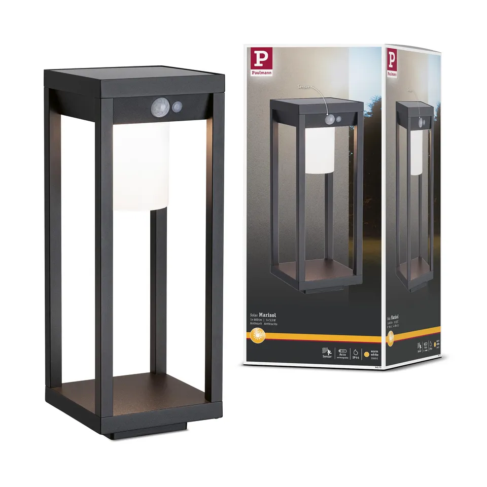 Paulmann Marisol 94573 Solarleuchte Schwarz Bewegungsmelder
