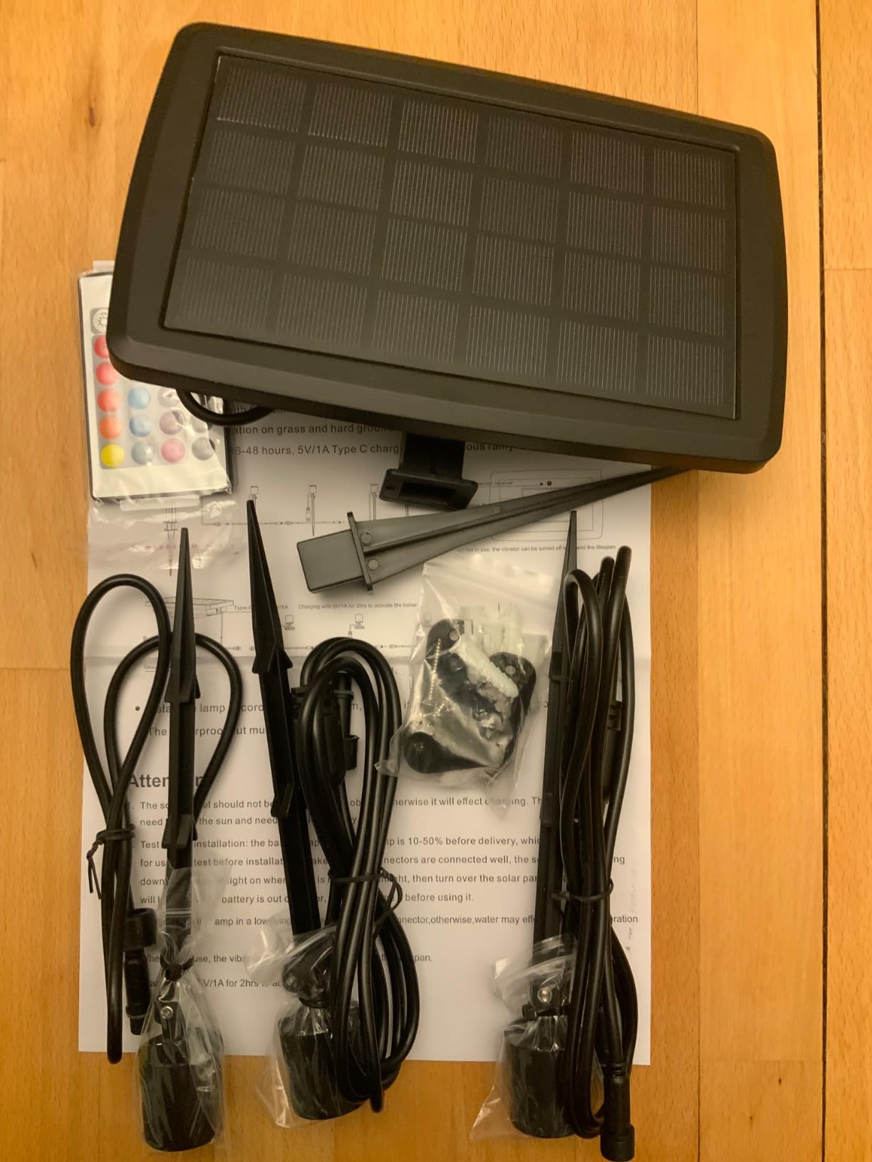 Phonar Solar Gartenstrahler mit Tiervertreiber RGB 3er Set