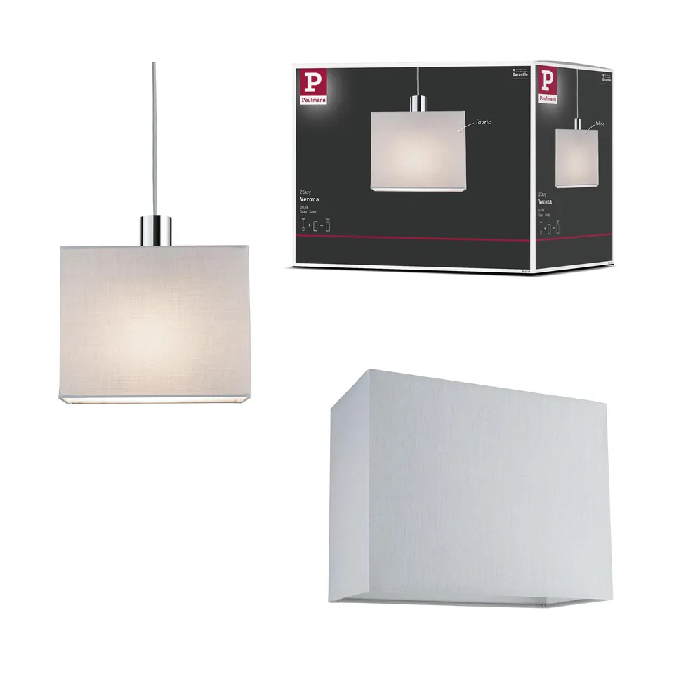 Paulmann URail Verona 2Easy Lampenschirm Grau 250mm