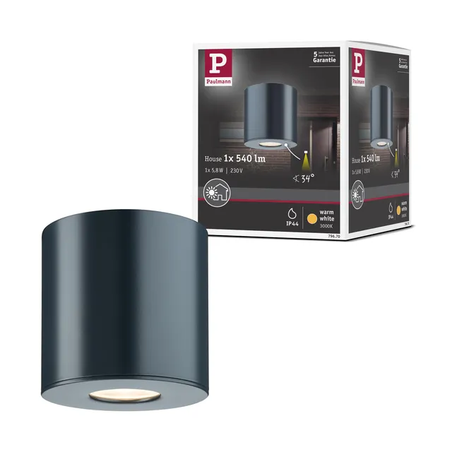 Paulmann House 796.70 Aufbauleuchte IP44 warmweiß 4,4W