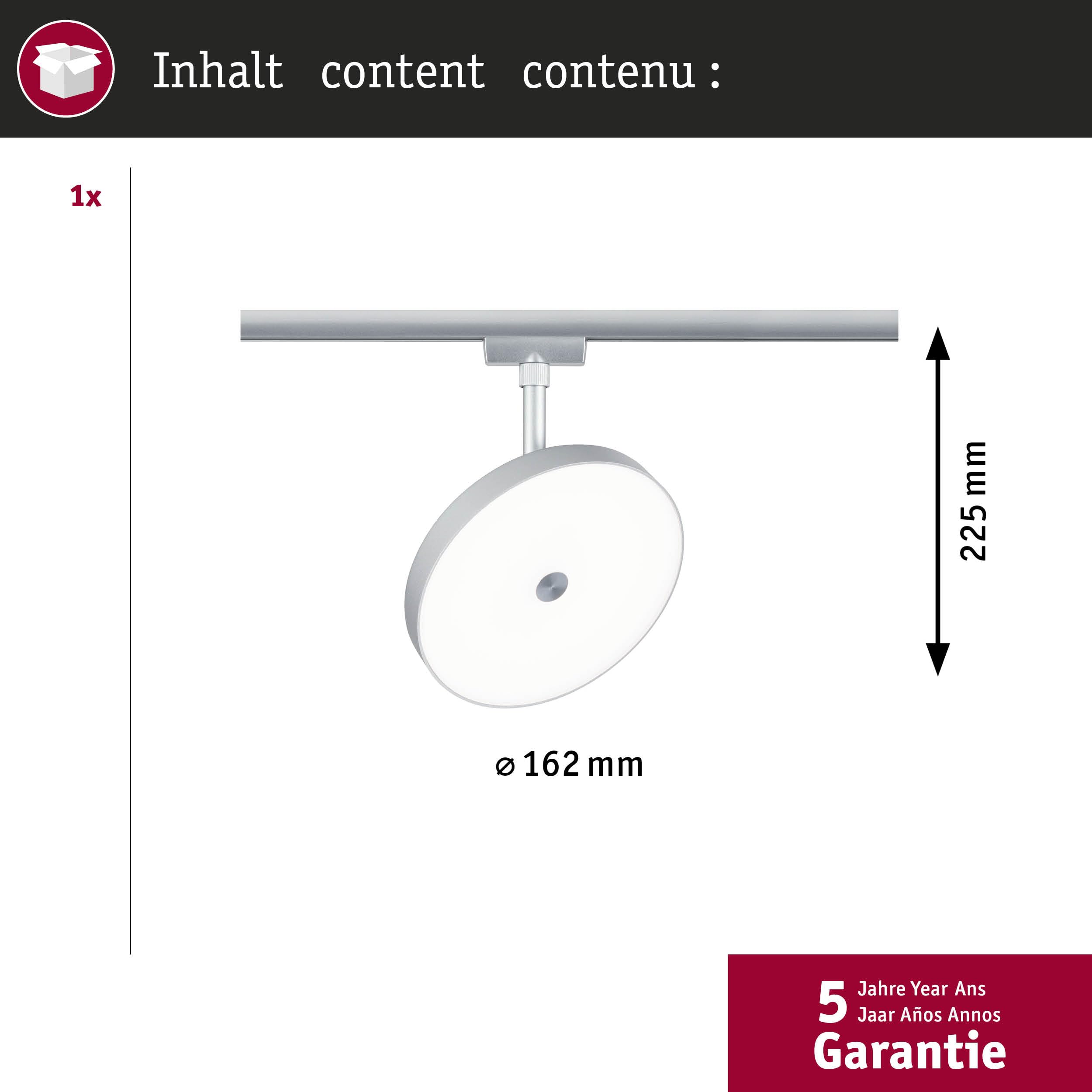 Paulmann URail Hildor 96793 Schienenspot Chrom matt 4000K
