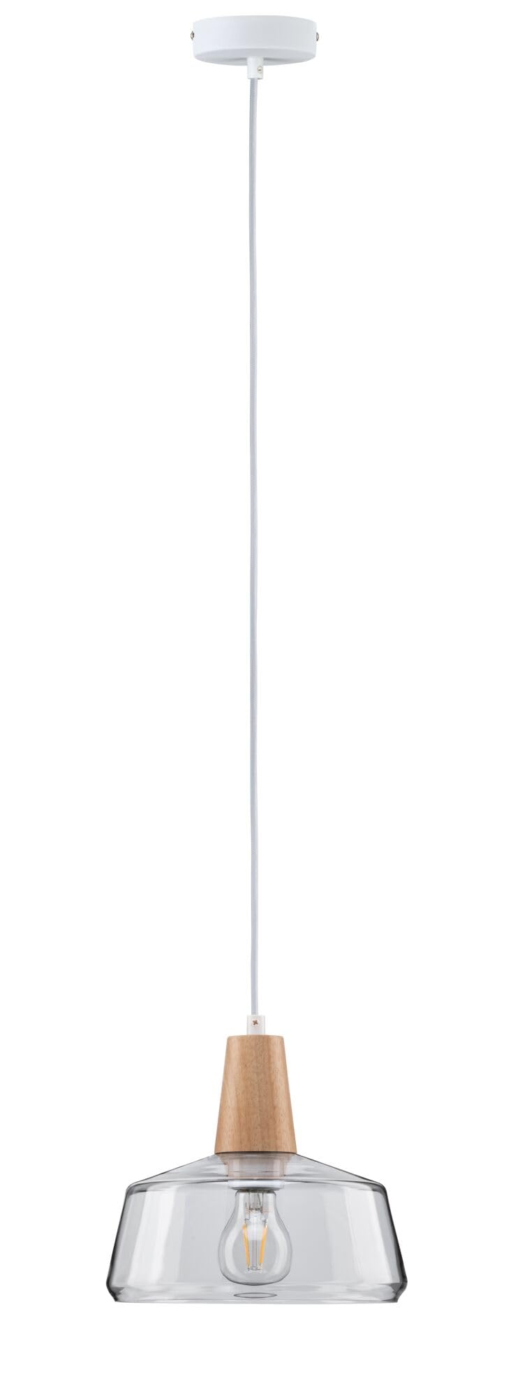 Paulmann Neordic 79744 Pendelleuchte Holz Stoffkabel