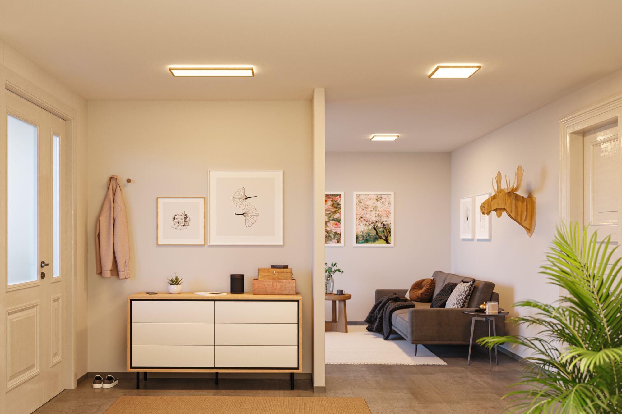 Paulmann Atria Shine 71030 LED Panel Holz 3000K