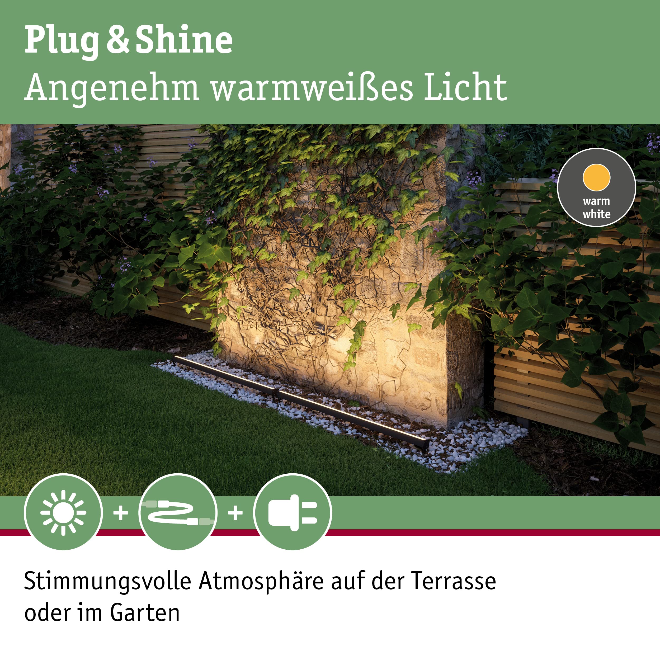 Paulmann Plug & Shine 93922 Bodenleuchte Aufbauleuchte IP67