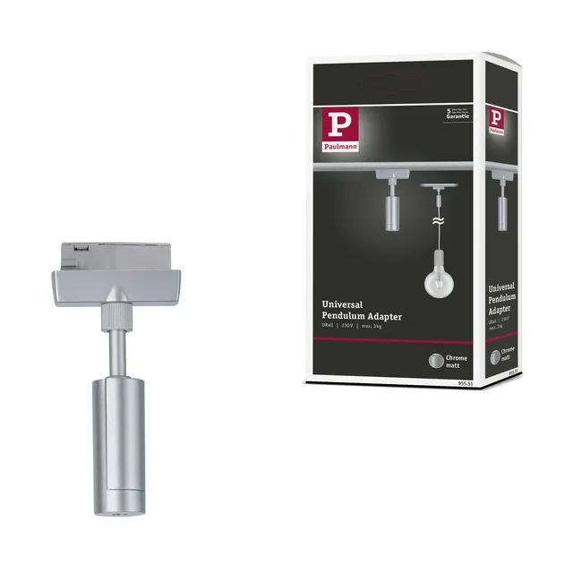 Paulmann URail Pendeladapter Universal Chrom matt 50W