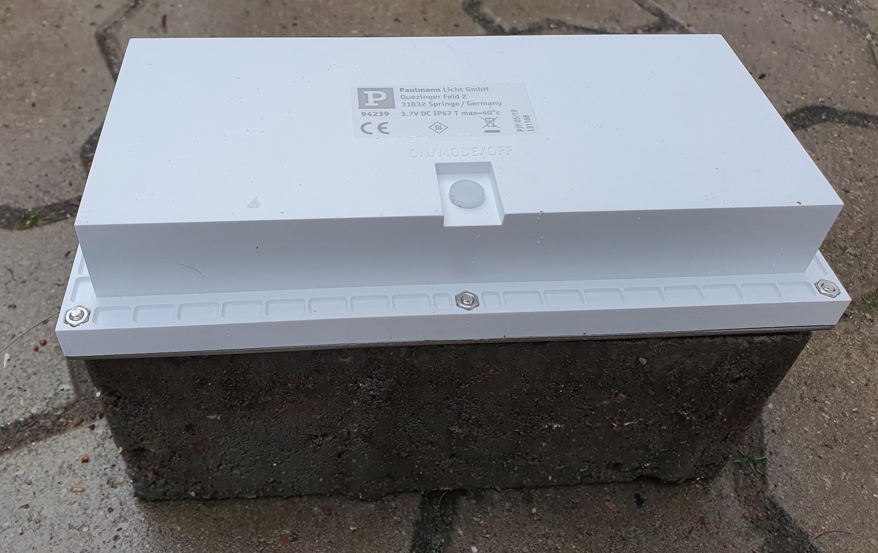 Paulmann Aron 94238 Solar Bodeneinbauleuchte 10x10cm IP67