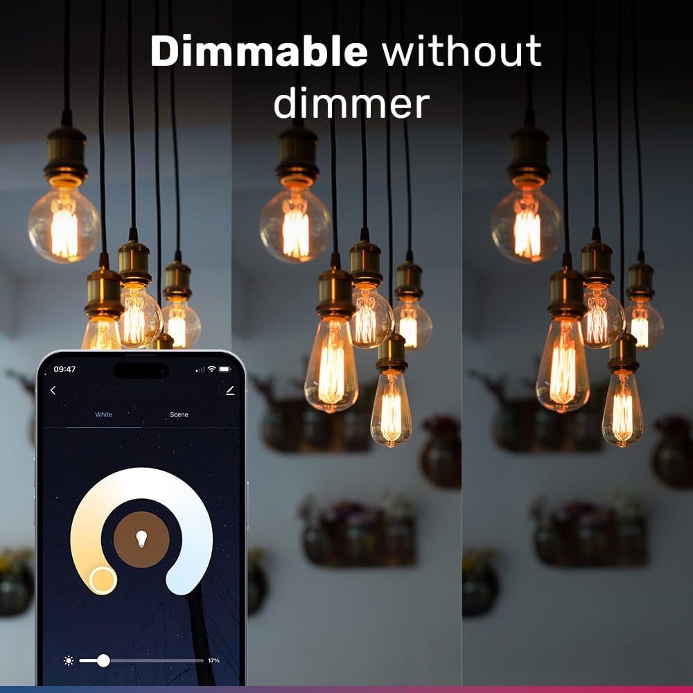 Hoftronic Smart Filament E27 G125 3er Set warm-kalt