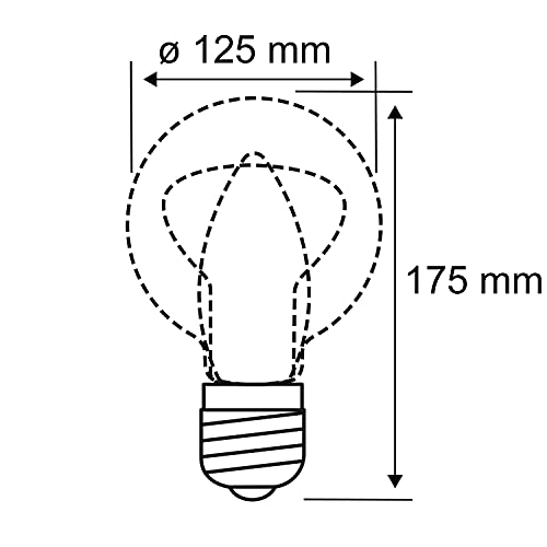 Paulmann 28379 LED Globe E27 2,5W Gold 1700K Ø125mm