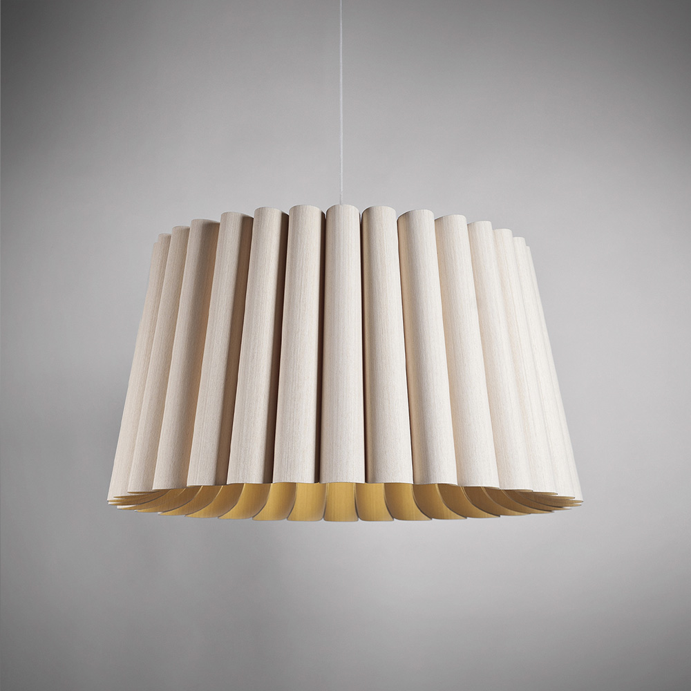 Bruck Renata Long Pendelleuchte Holz farbig
