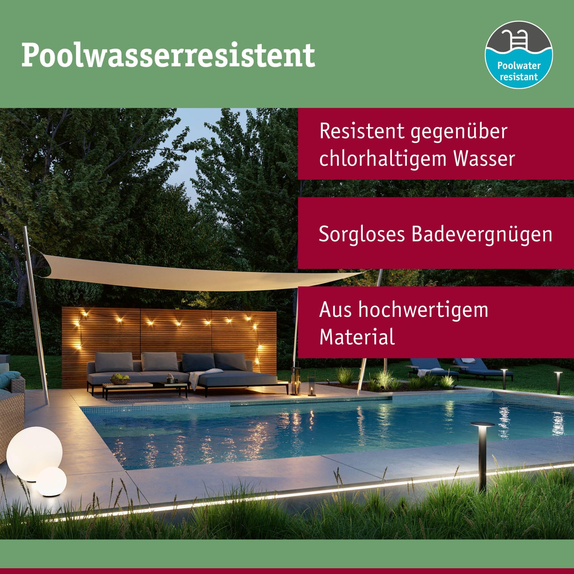 Paulmann Plug & Shine 94209 Teichleuchte IP68 schwarz