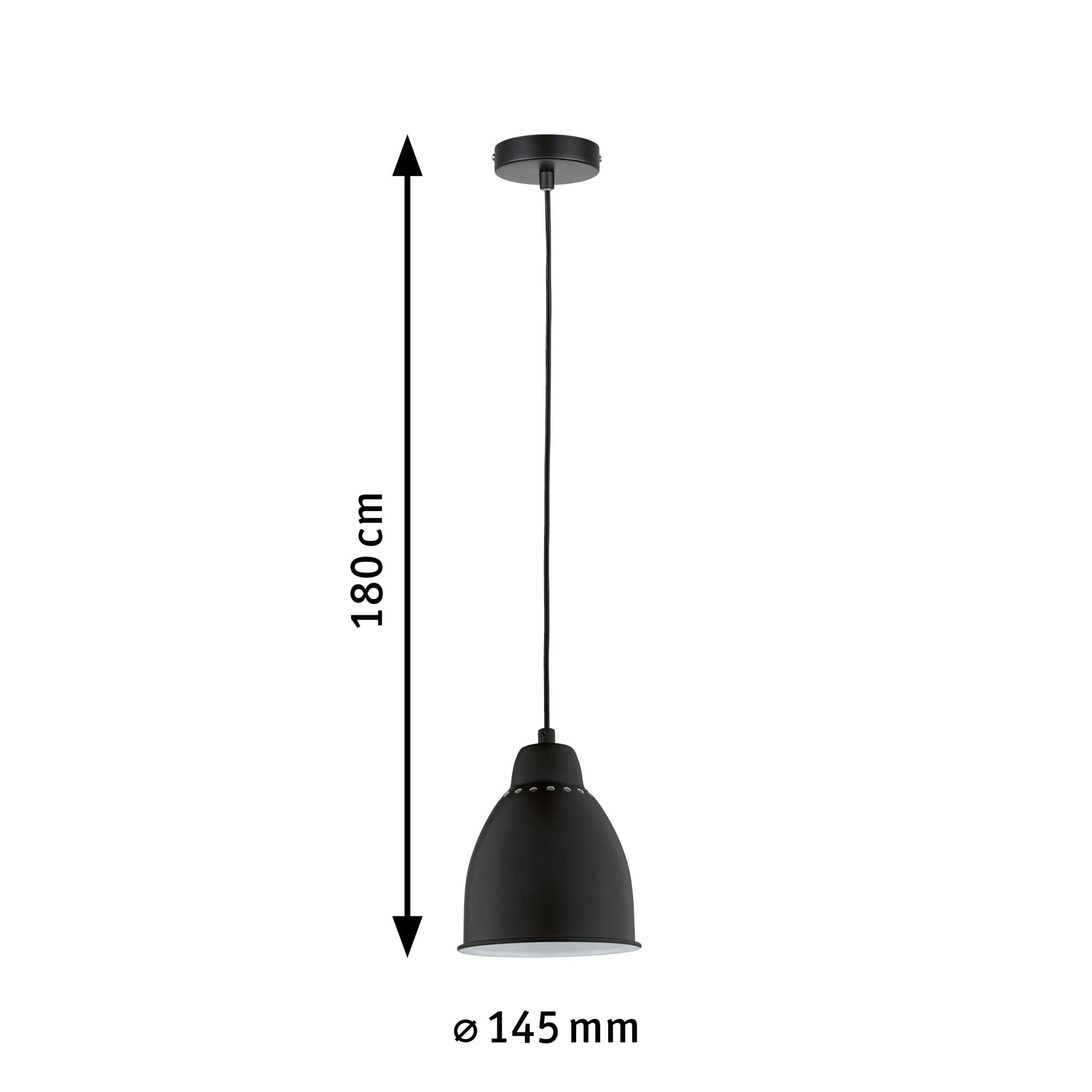 Paulmann Neordic Hilla 79763 Pendelleuchte schwarz E27