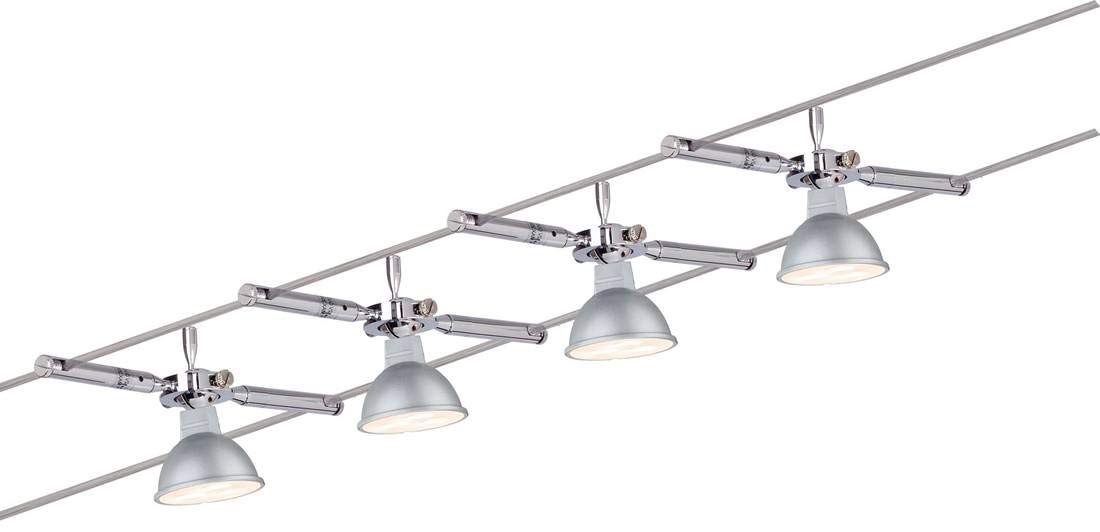 Paulmann Togo Seilsystem Basisset chrom max. 4x10W ohne LM