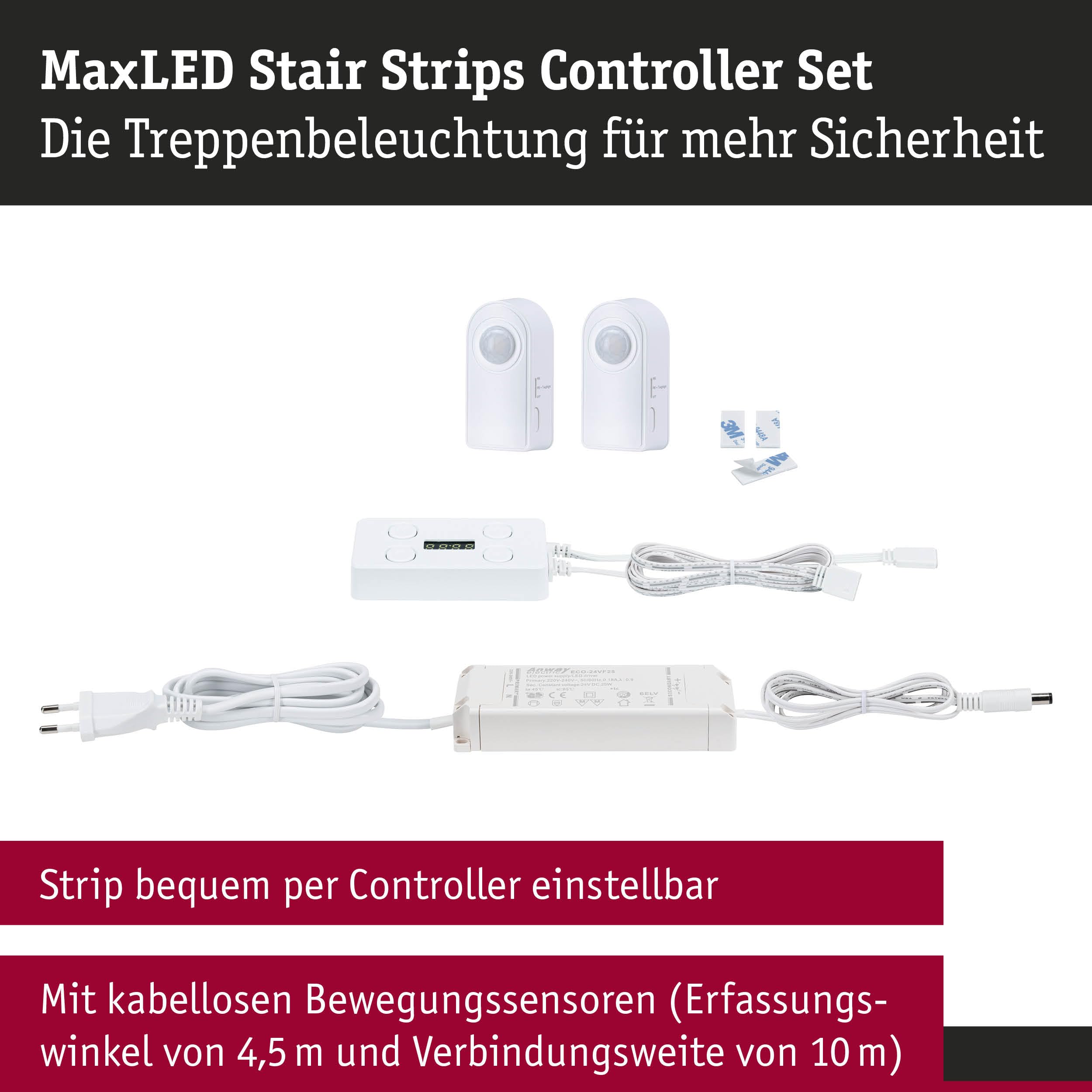 Paulmann MaxLED 71217 Stair Installationsset 25W Sensor