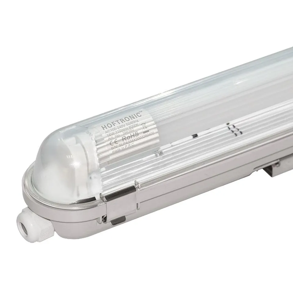 Hoftronic Feuchtraumleuchte 120 cm 18W kaltweiß IP65