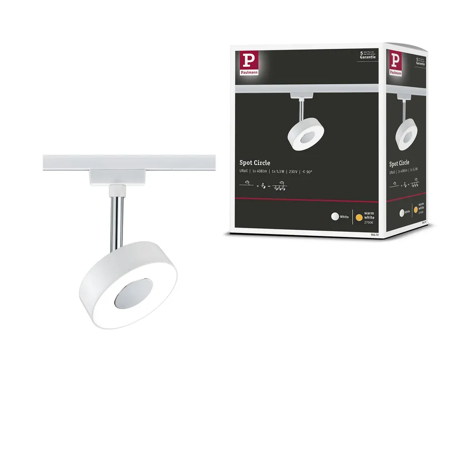 Paulmann URail Circle Spot Weiß 5W LED Schienenleuchte