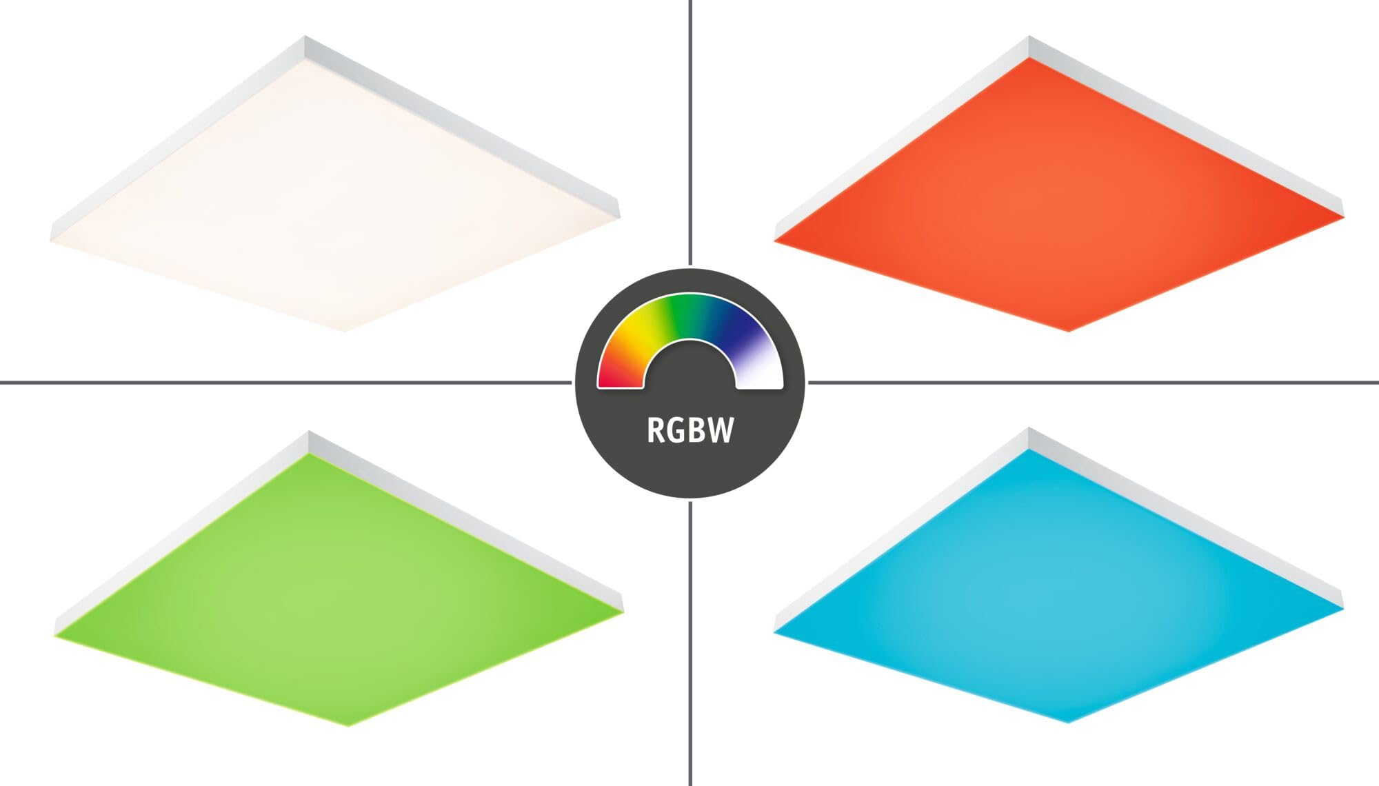 Paulmann Velora Rainbow LED-Panel Weiß 19W eckig