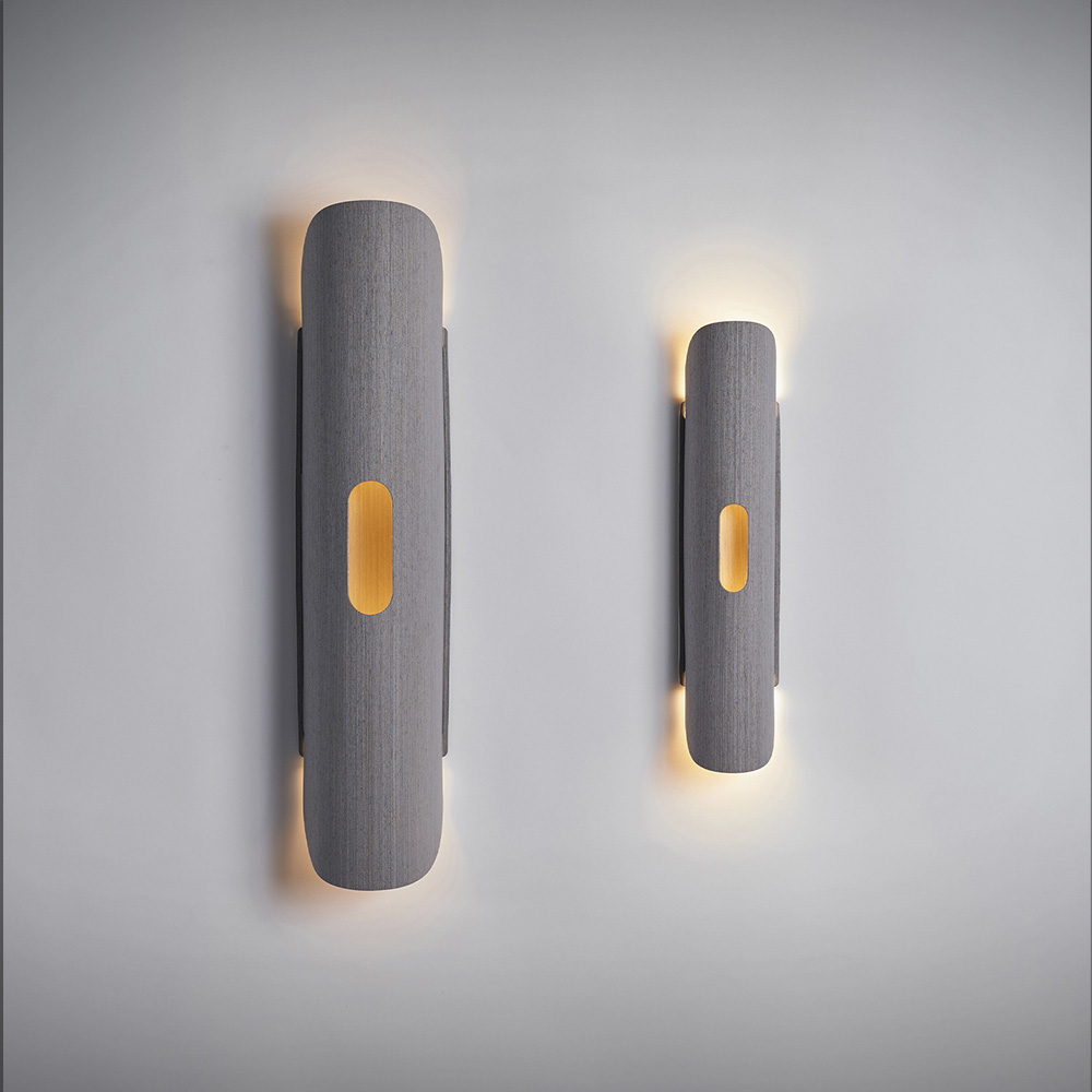 Bruck Lupe Wall Wandleuchte Holz farbig