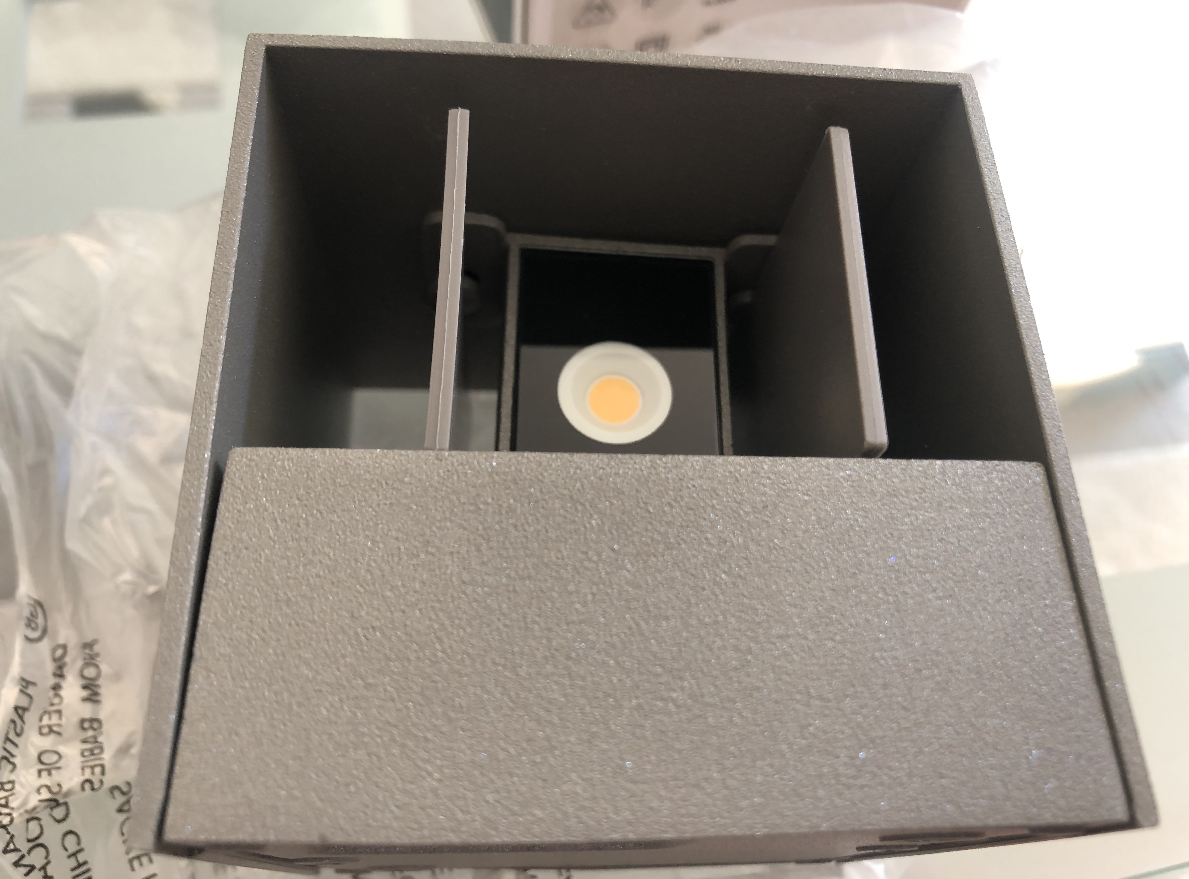 Paulmann Cybo LED-Außenwandleuchte 2x3W grau IP65 2700K