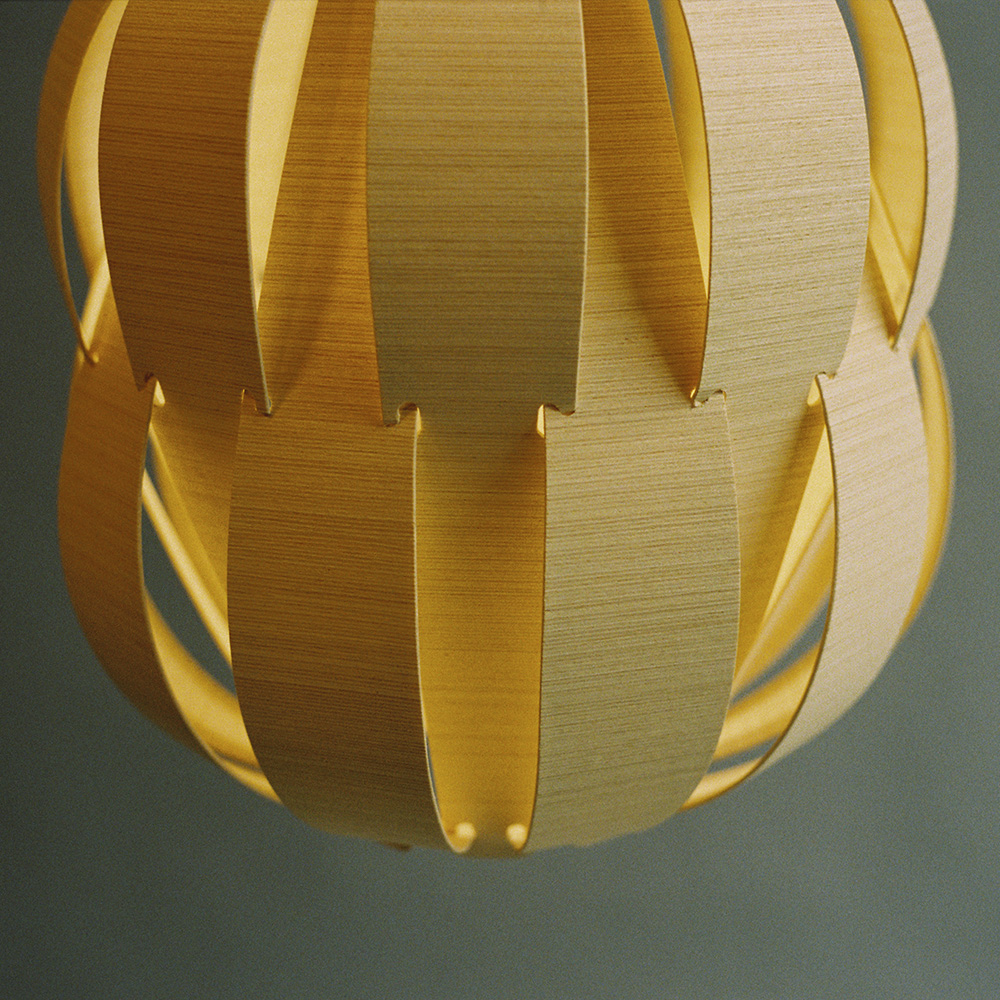 Bruck Emilia Long Pendelleuchte Holz lang