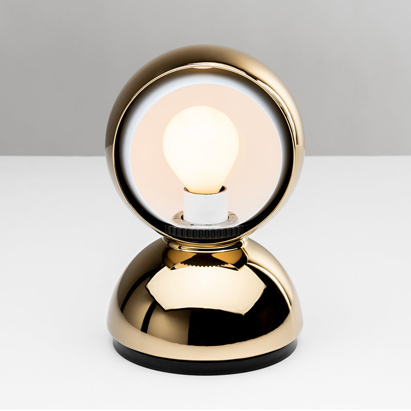 Artemide Eclisse PVD Tischleuchte Schwarz verstellbar