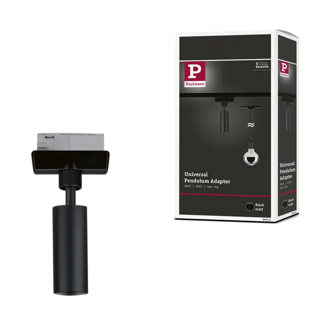 Paulmann URail 96914 Pendeladapter Universal schwarz 23 mm