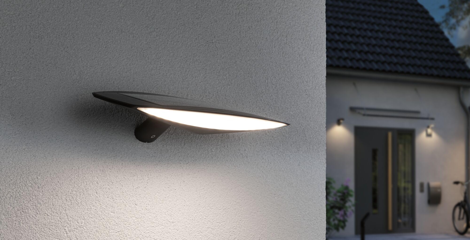 Paulmann Kiran 94339 Solar-Wandleuchte Anthrazit 600lm