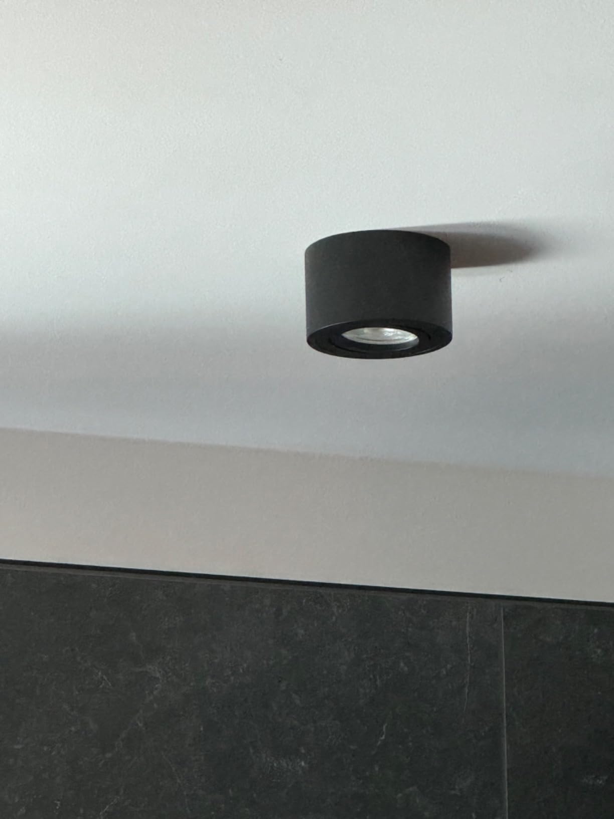 MATO Aufbaustrahler Ø80 schwarz 5W 3 Lichtfarben