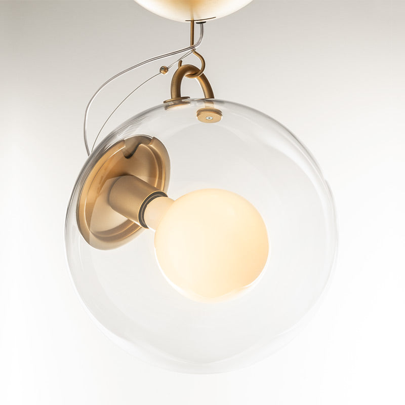 Artemide Miconos Pendelleuchte Suspension Satin Brass Glas