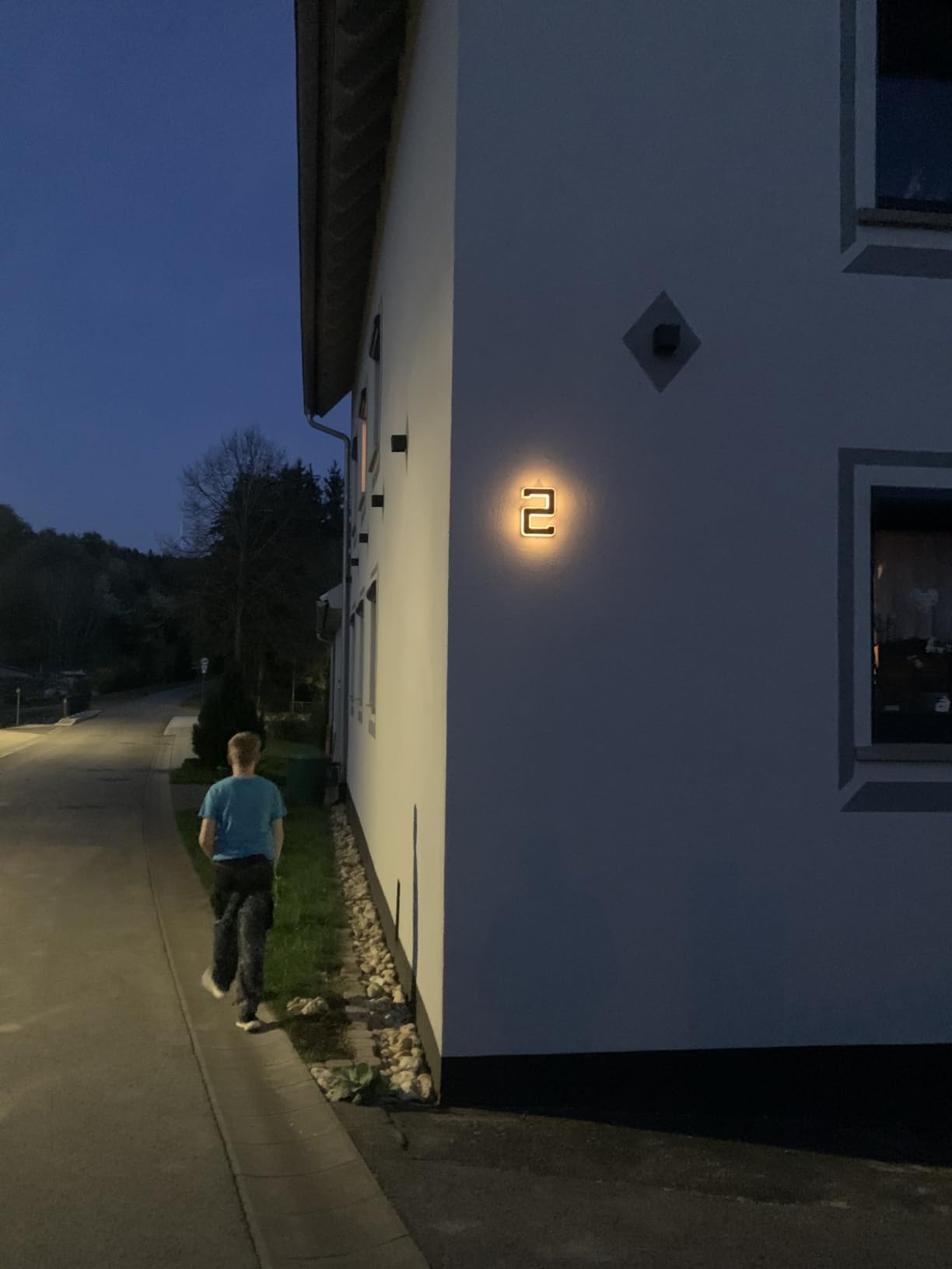 Paulmann 79843 Solar-Hausnummer schwarz warmweiß IP44