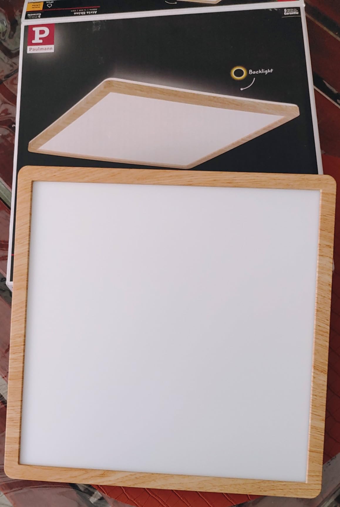 Paulmann Atria Shine 71030 LED Panel Holz 3000K