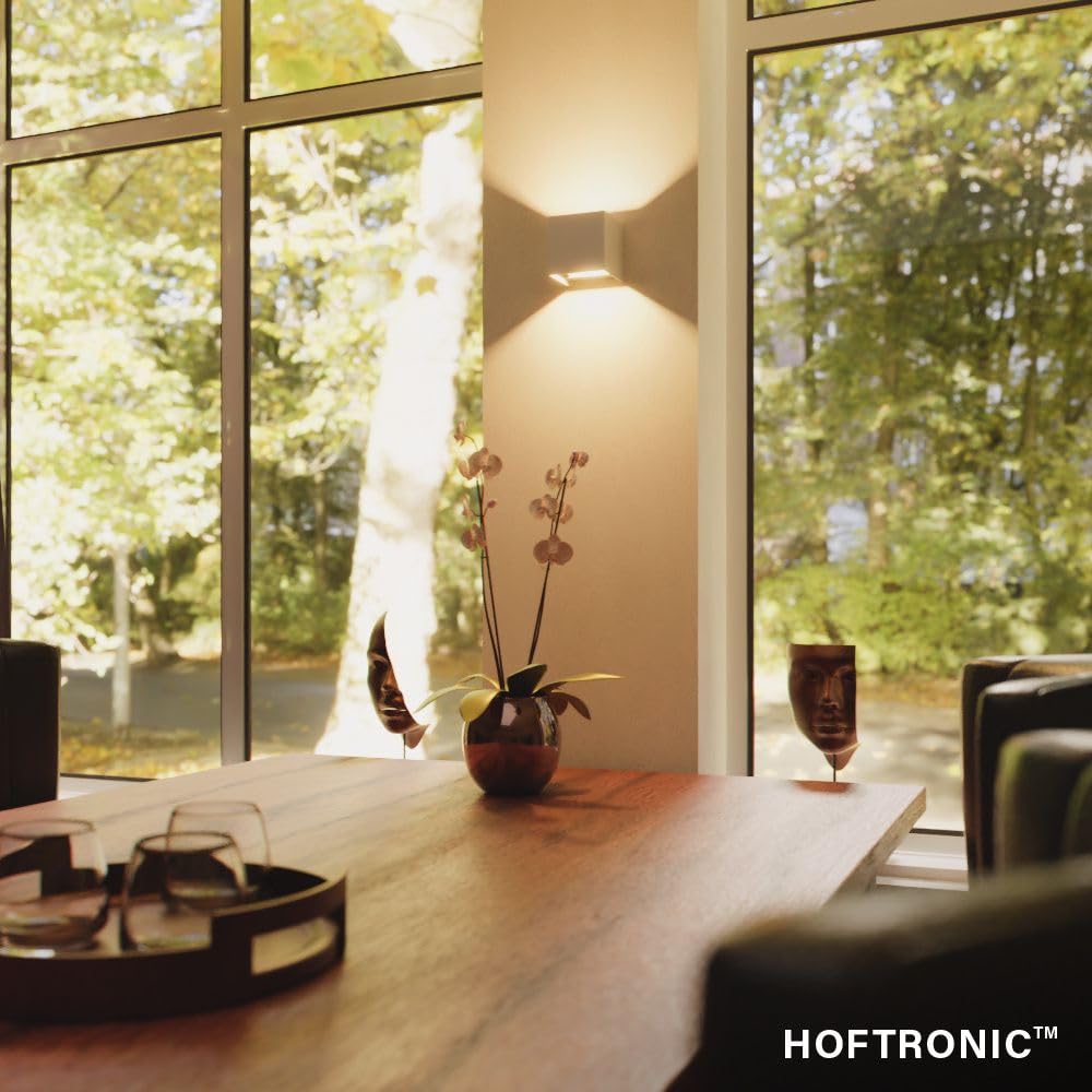 Hoftronic Cube Wandleuchte LED Weiß IP54 dimmbar
