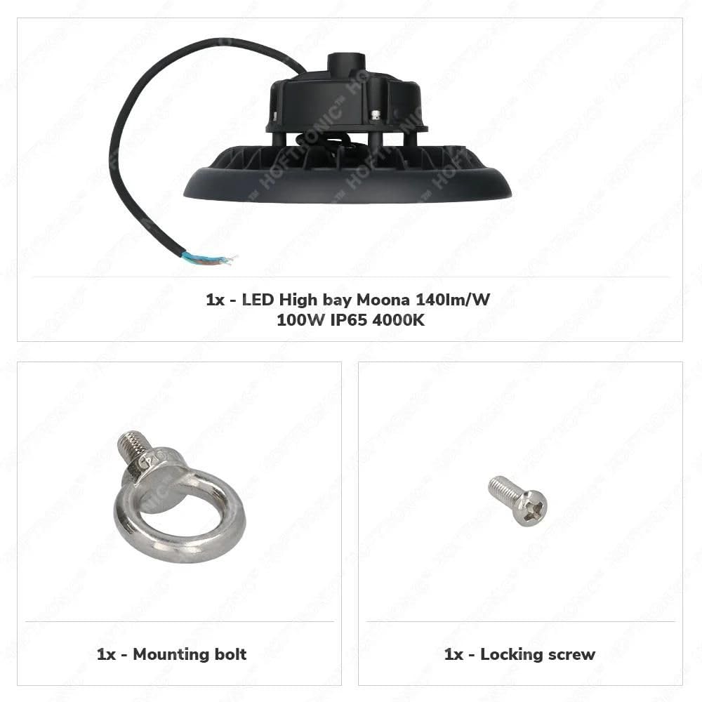 Hoftronic UFO High Bay Hallenstrahler 100W 4000K