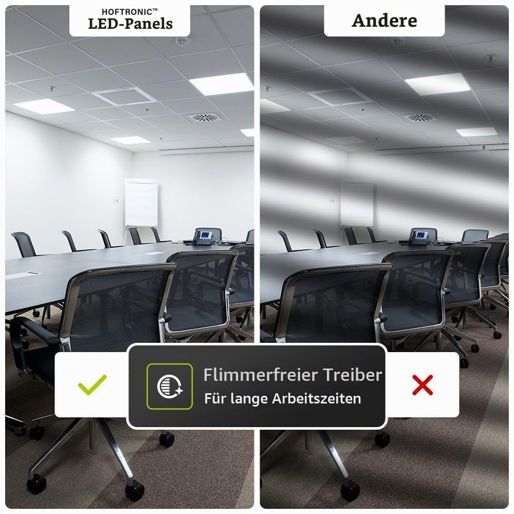 Hoftronic LED Panel 62x62 36W Warmweiß 3000K Standard