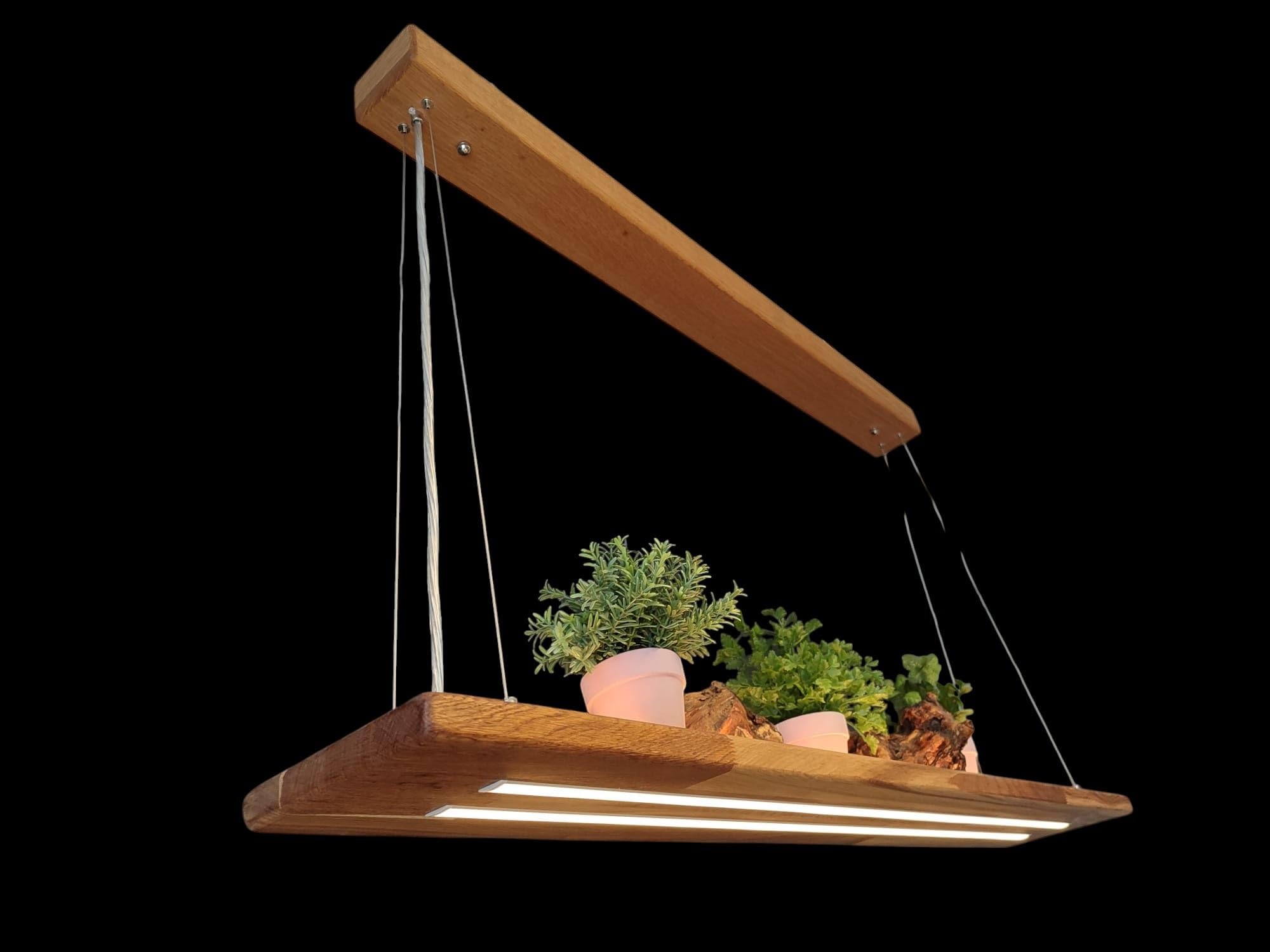 Friesenlicht Emma Pendelleuchte Eiche 120cm 2 LED-Leisten dimmbar