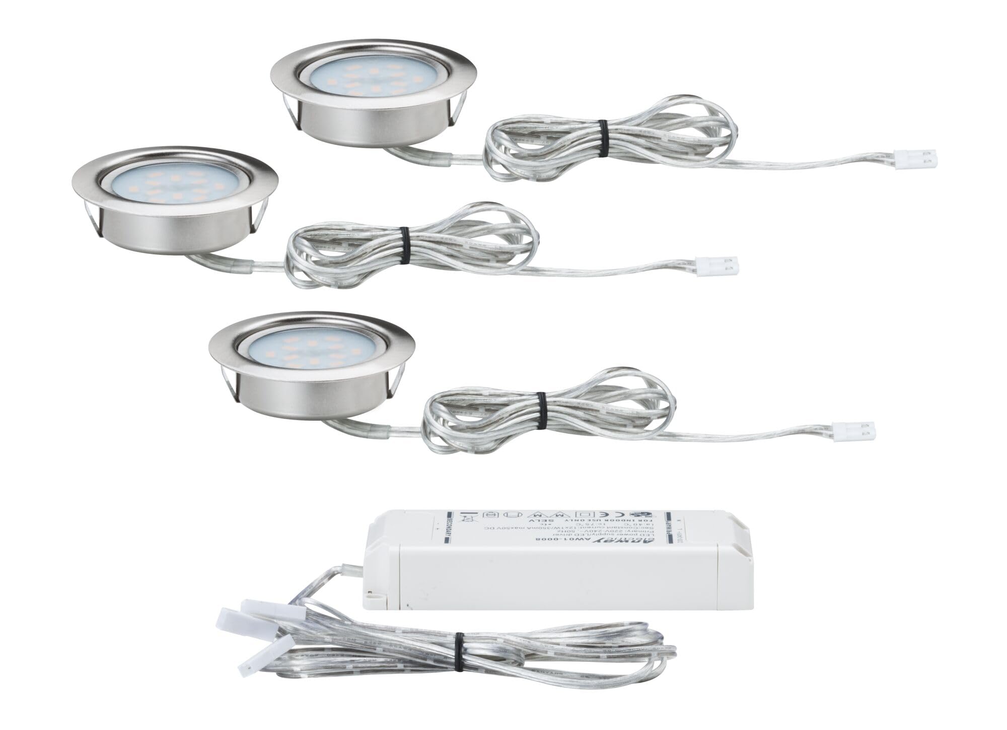 Paulmann 935.53 Einbauleuchte 3er Set Eisen