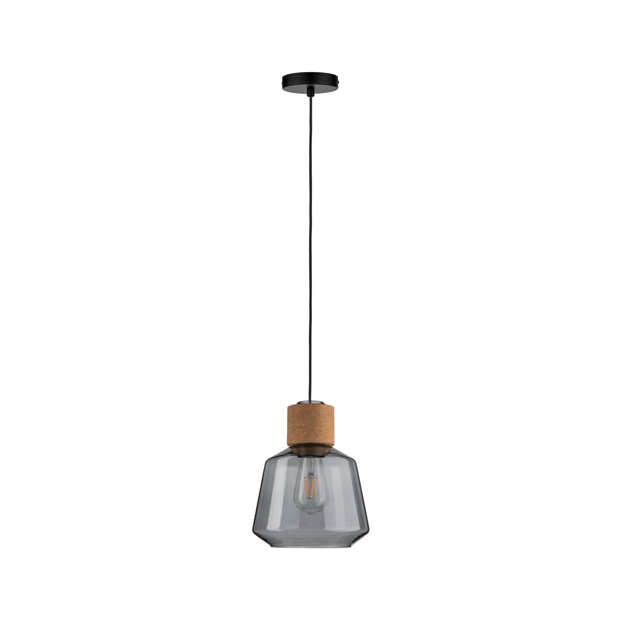 Paulmann Neordic Elia 79739 Pendelleuchte Rauchglas Kork